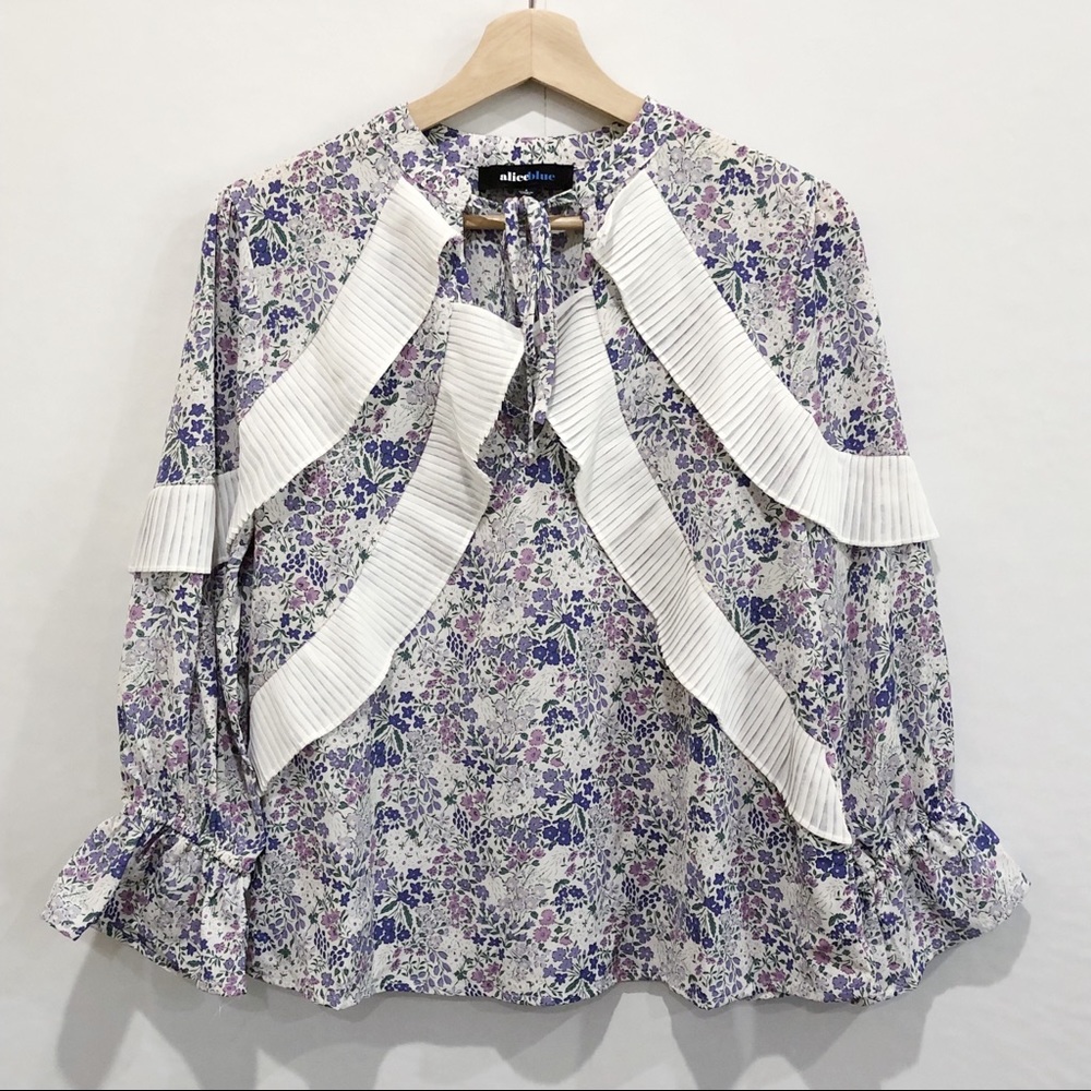 Alice Blue Floral Women's Top